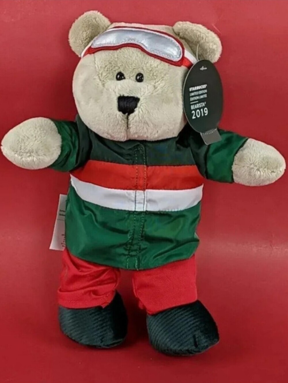 2019 Starbucks Ltd Ed Skiing Bearista 10 Inch